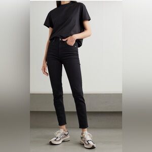 Loft slim black washed cropped jeans
